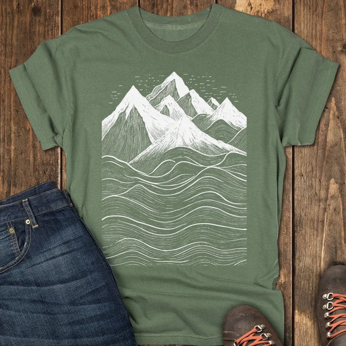 Timeless Trails Tee - Moss