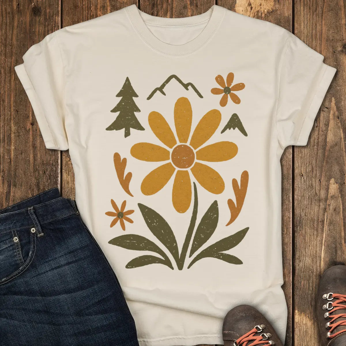Trail Bloom Tee - Ivory