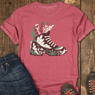 Trail Boot Tee - Crimson