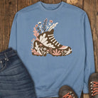 Trail Boot Sweatshirt - Blue Jean