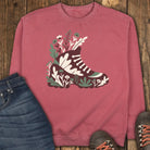 Trail Boot Sweatshirt - Crimson