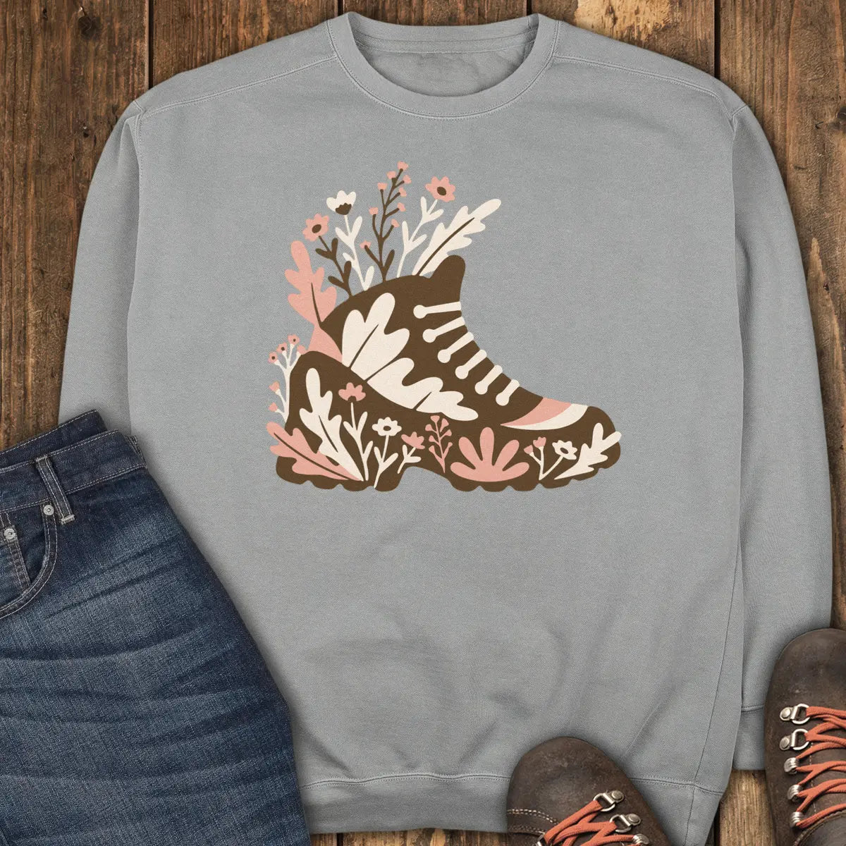 Trail Boot Sweatshirt - Grey
