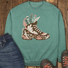 Trail Boot Sweatshirt - Light Green