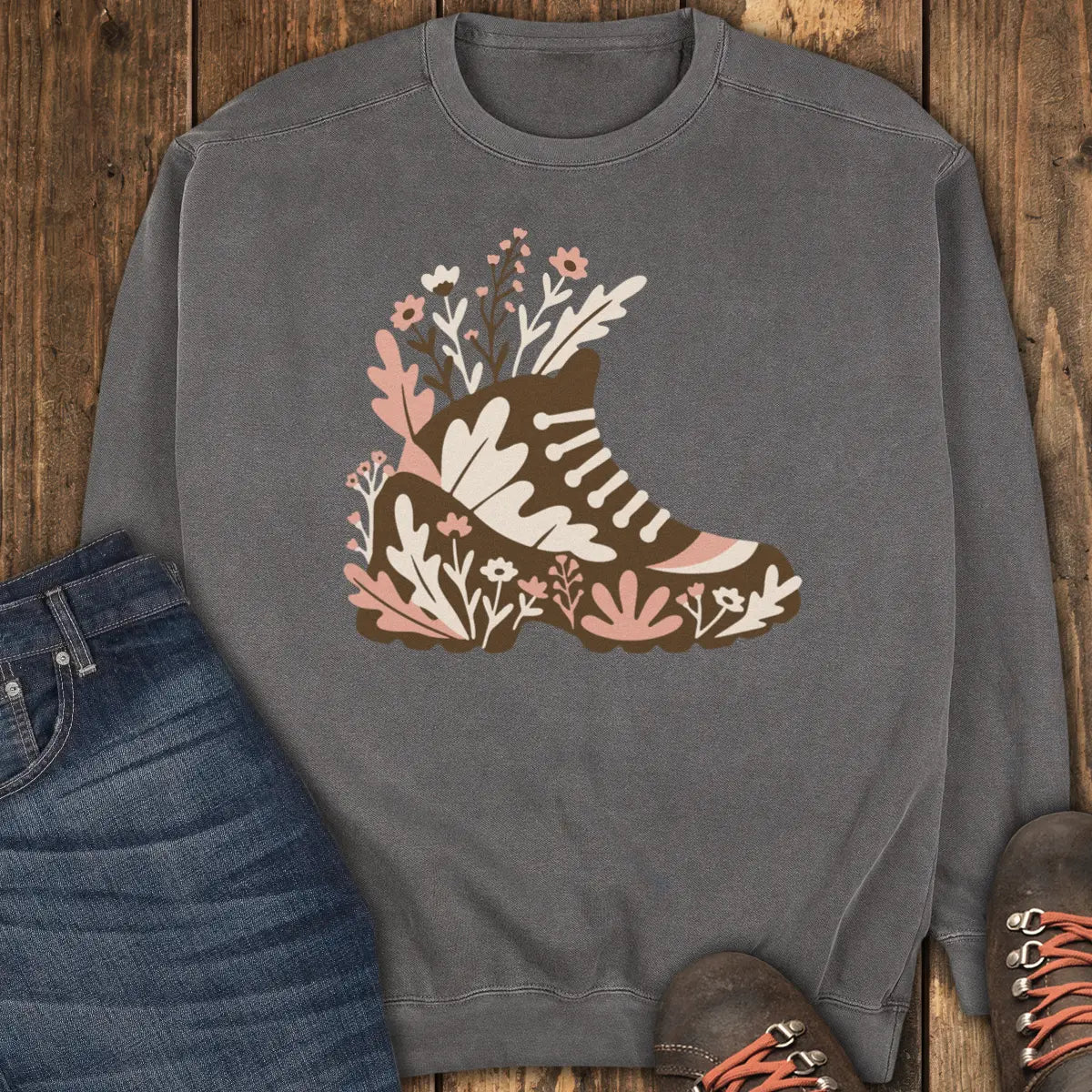 Trail Boot Sweatshirt - Pepper