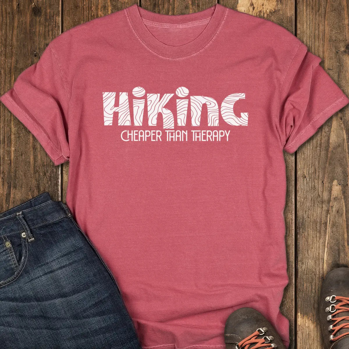 Trail Break Tee - Crimson