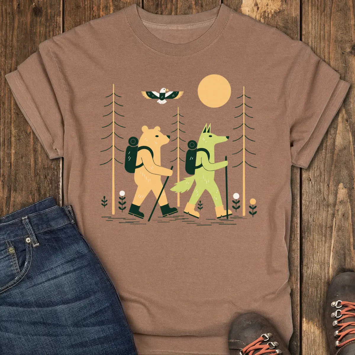 Trail Buddies Tee - Espresso