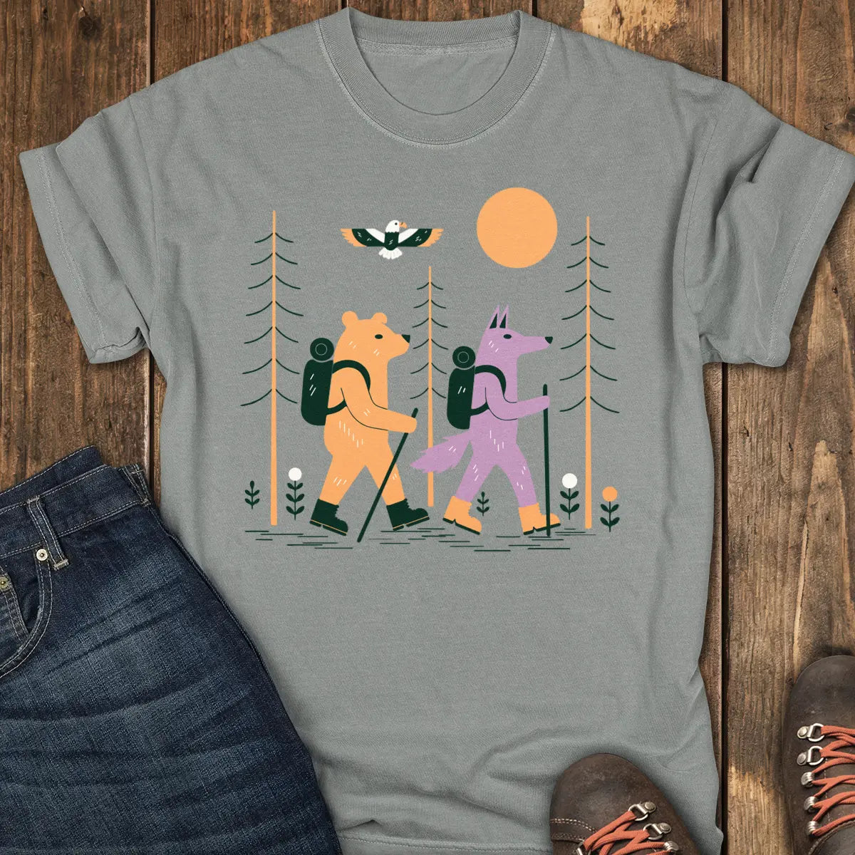 Trail Buddies Tee - Grey