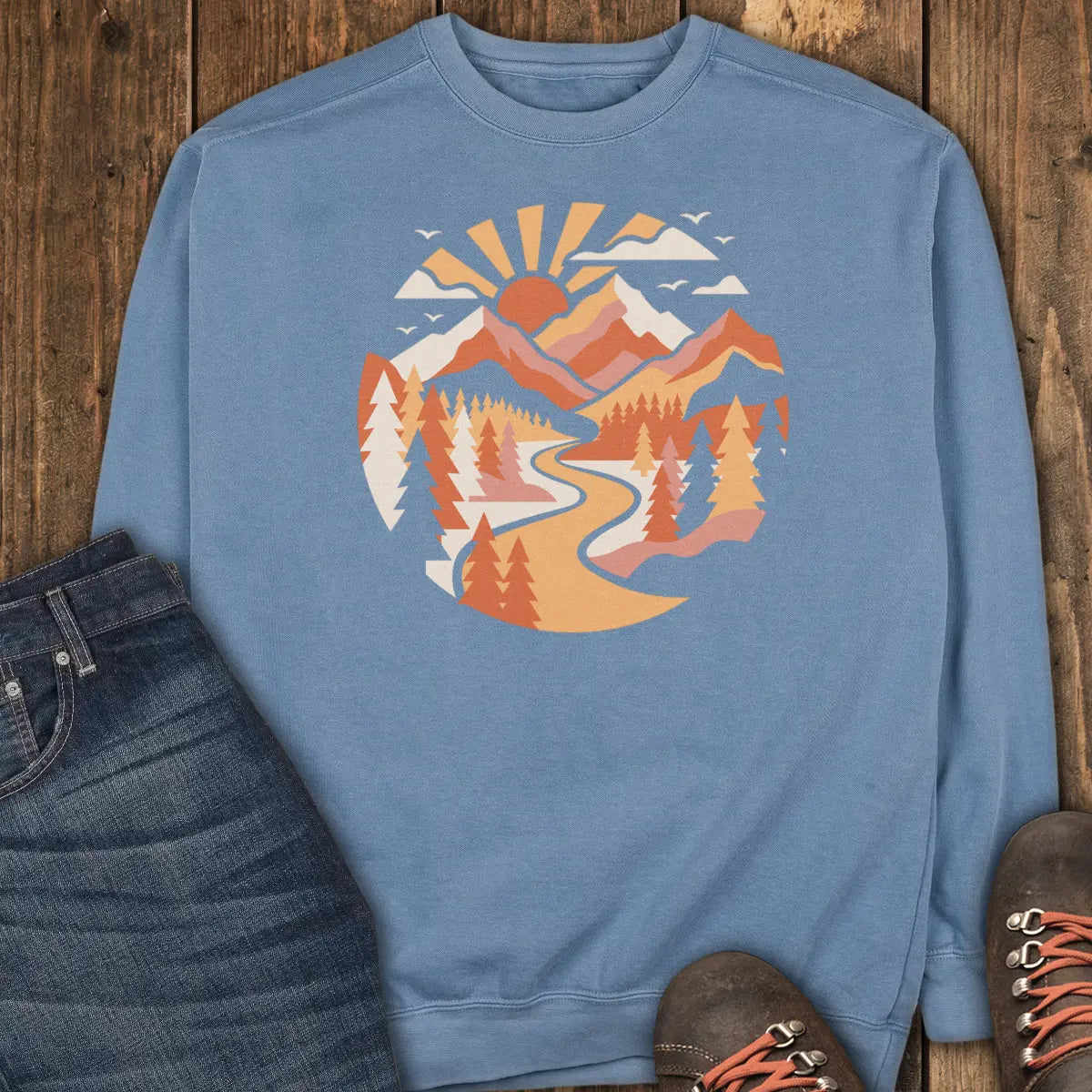 Trail Casual Sweatshirt - Blue Jean