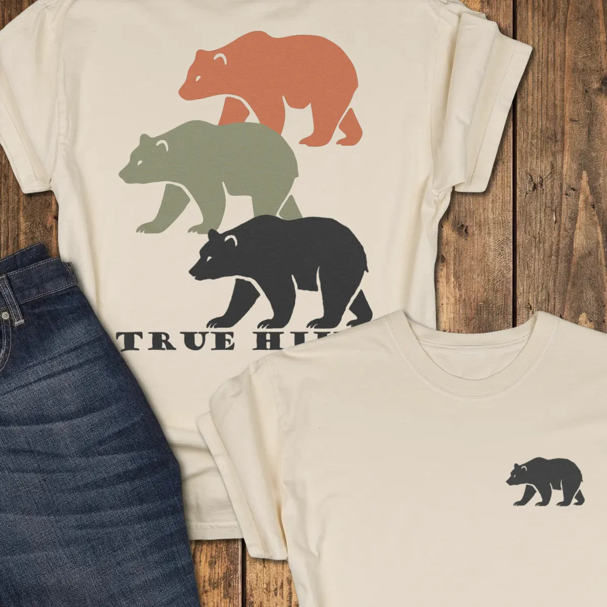 Trail Colors Bear Tee - Ivory