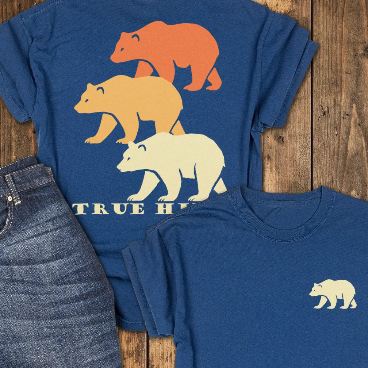 Trail Colors Bear Tee - Navy