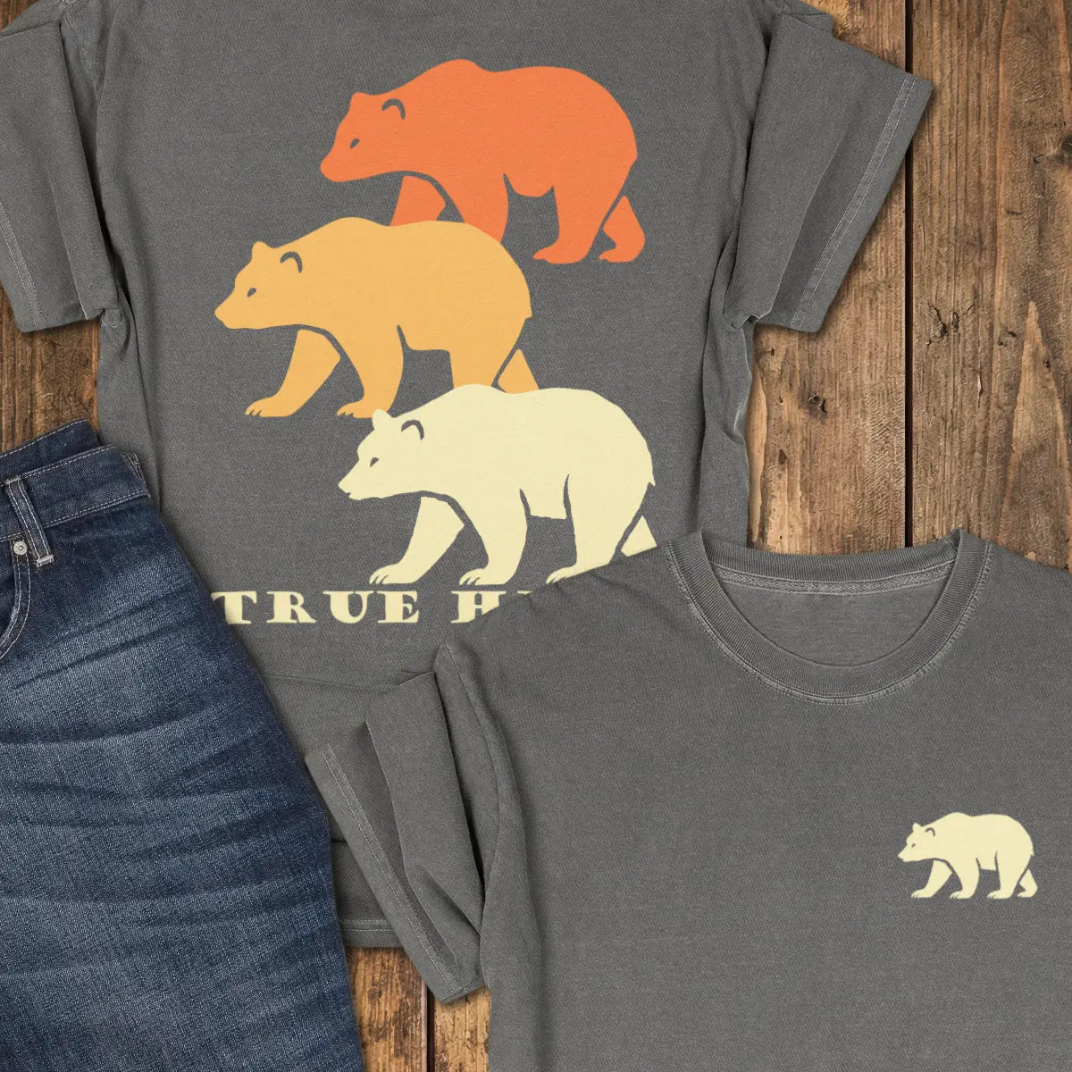 Trail Colors Bear Tee - Pepper