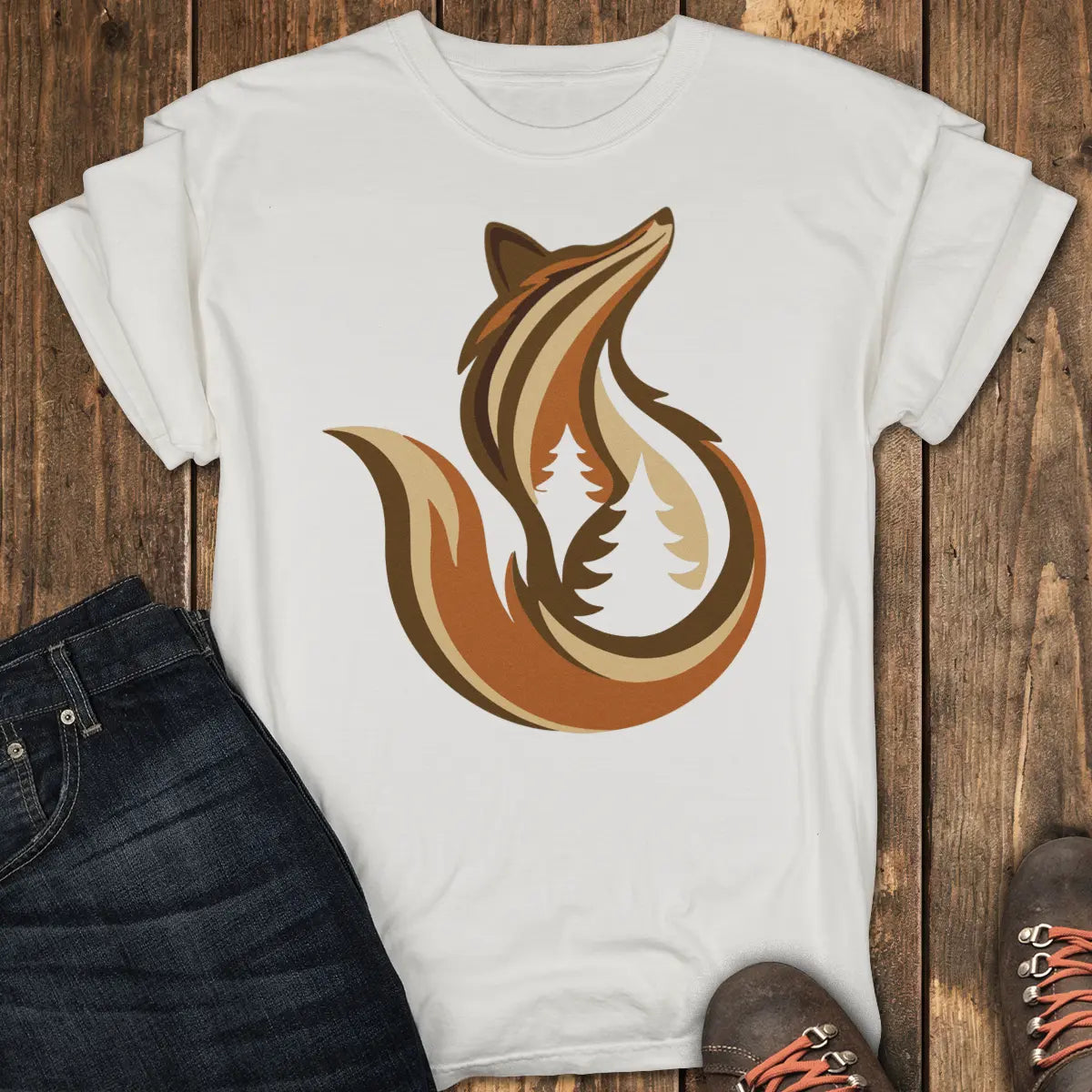 Trail Fox Tee - White
