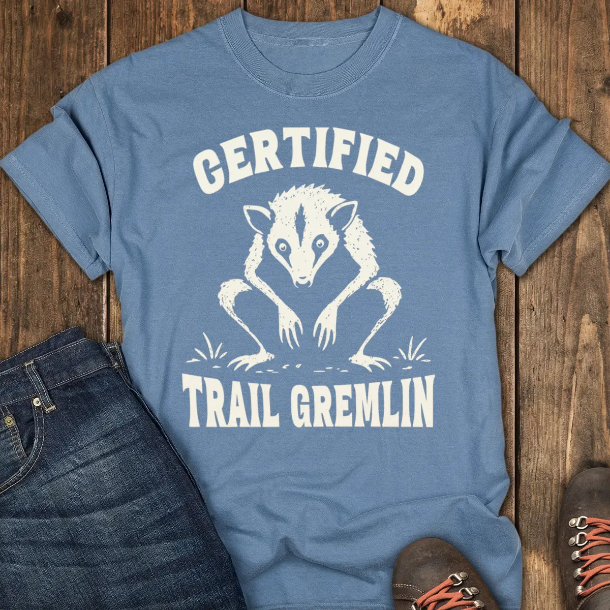 Trail Gremlin Tee - Blue Jean