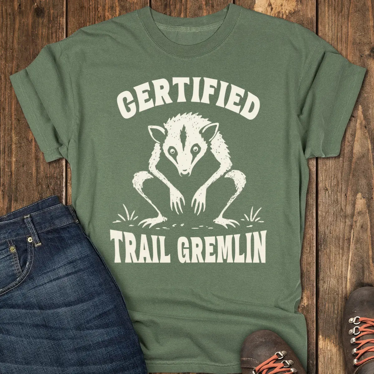 Trail Gremlin Tee - Moss