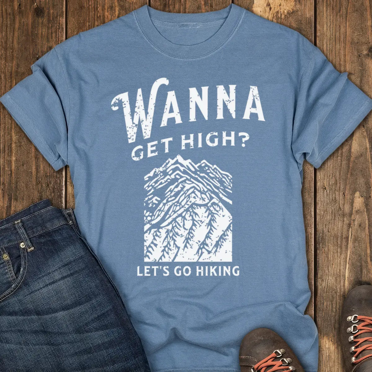 Trail High Tee - Blue Jean
