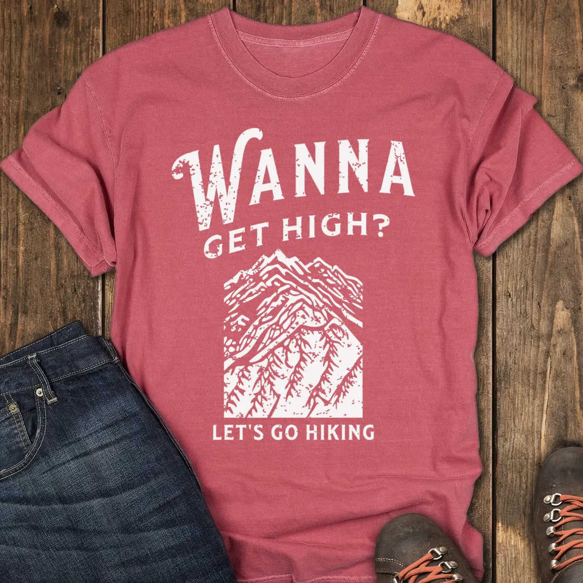 Trail High Tee - Crimson