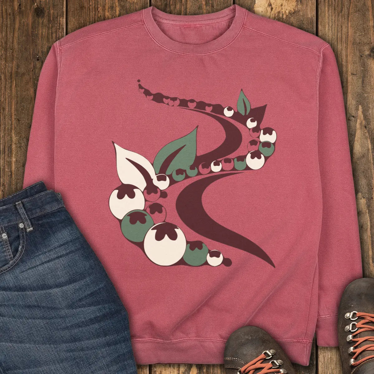 Trail Jam Sweatshirt - Crimson