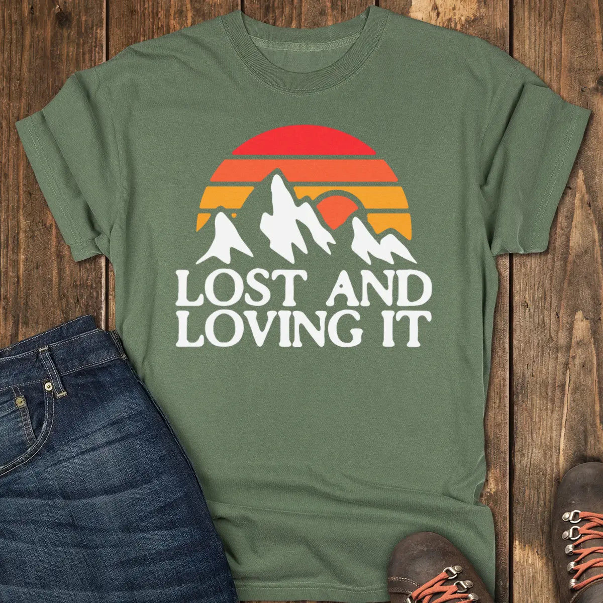 Trail Lost Tee - Moss