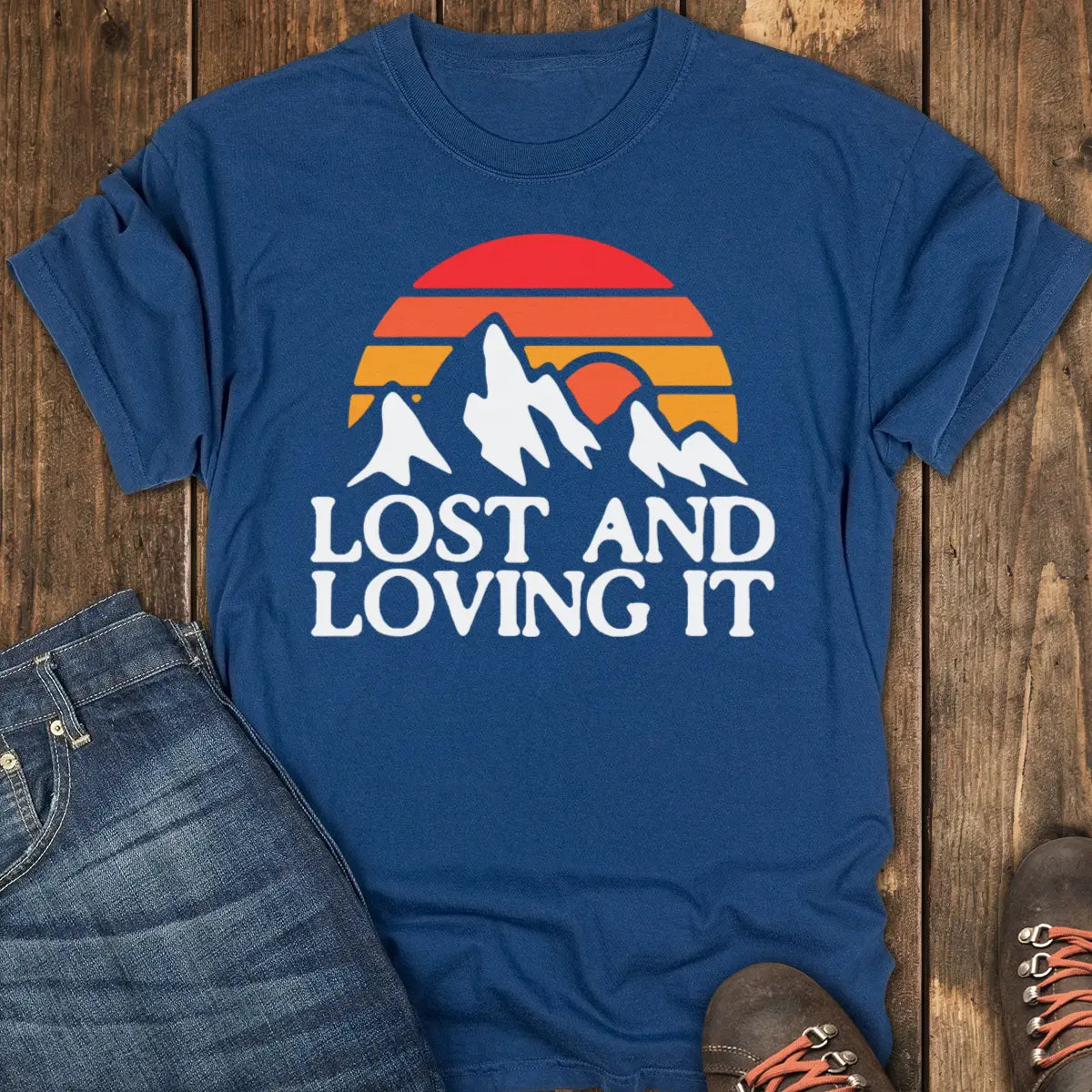 Trail Lost Tee - Navy