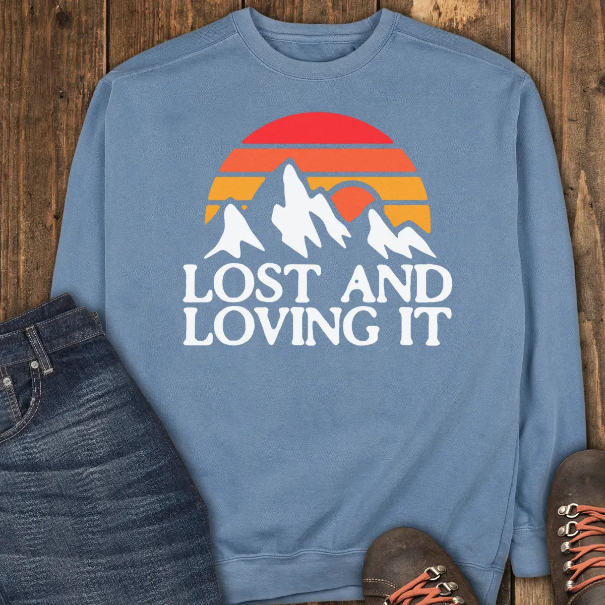 Trail Lost Sweatshirt - Blue Jean