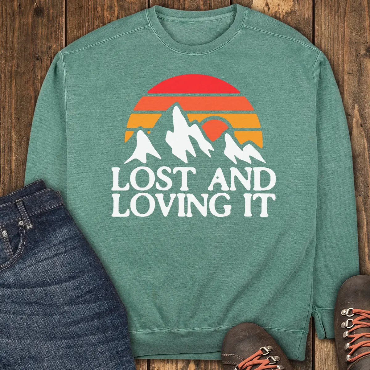 Trail Lost Sweatshirt - Light Green
