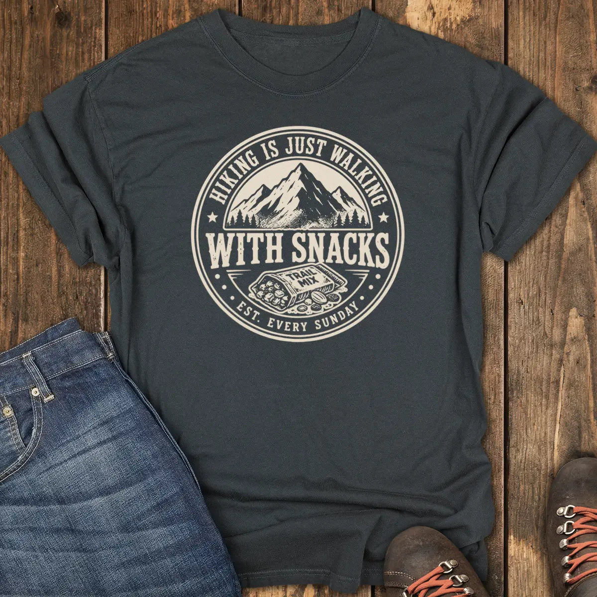 Trail Mix Badge Tee - Black