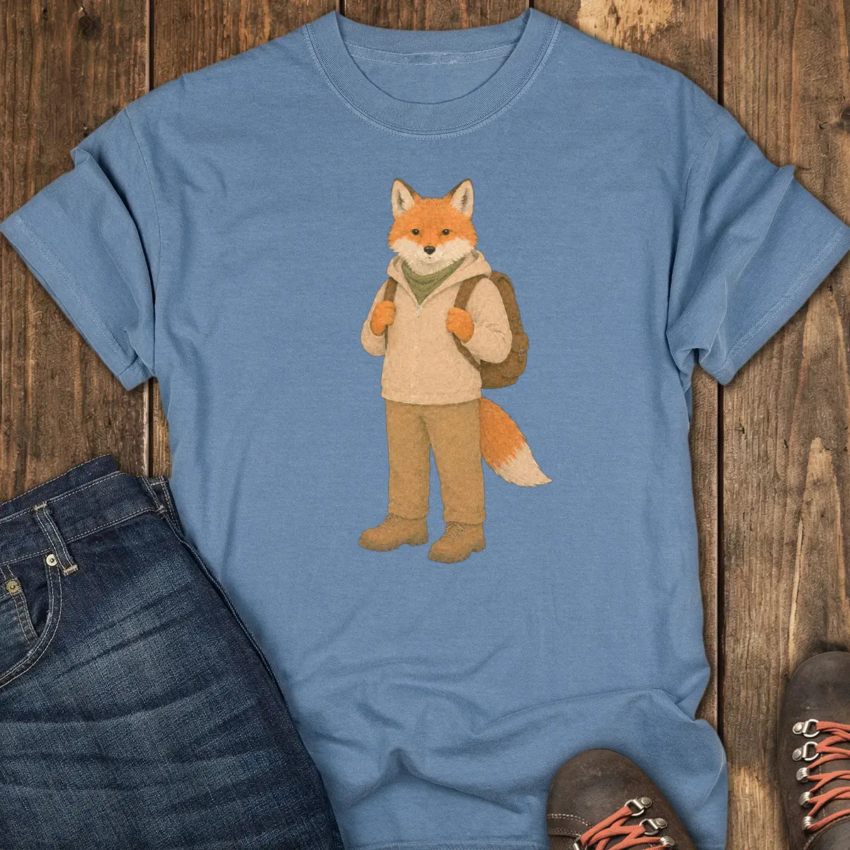 Trail Peace Tee - Blue Jean