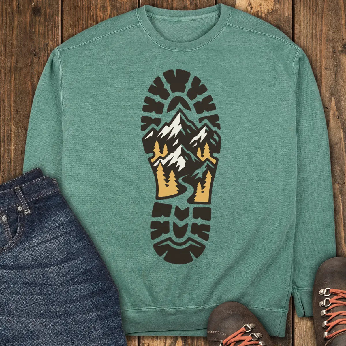 Trailprint Sweatshirt - Light Green