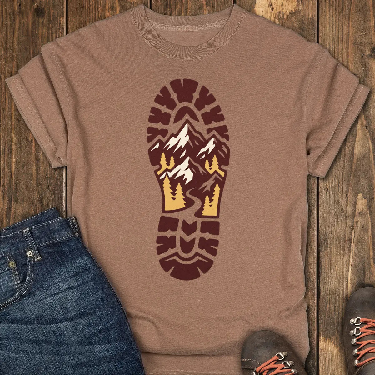 Trailprint Tee - Espresso