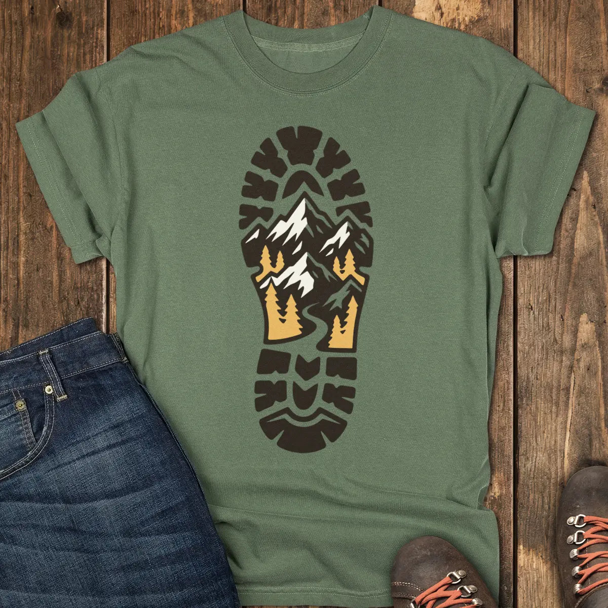 Trailprint Tee - Moss