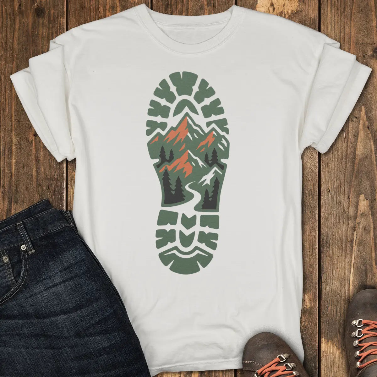 Trailprint Tee - White