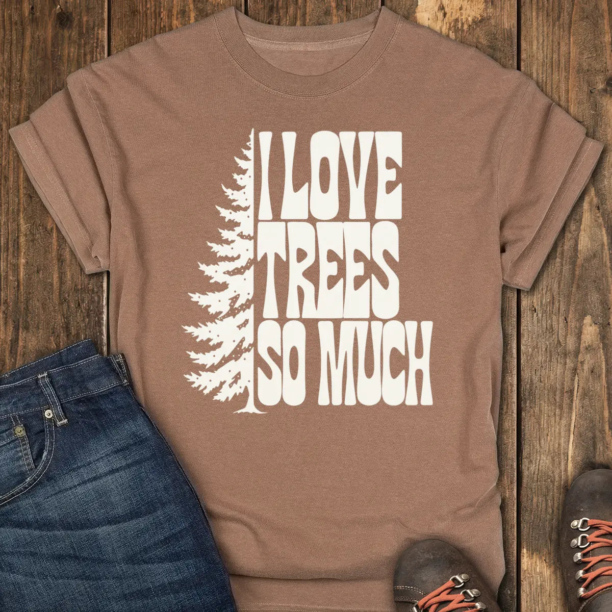 Tree Person Tee - Espresso