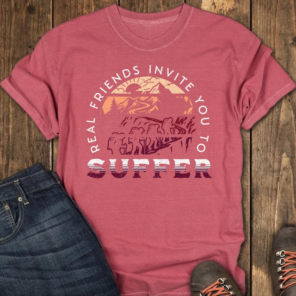 True Friends Tee - Crimson