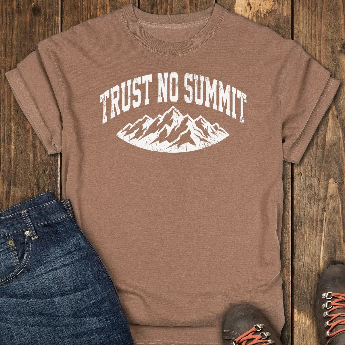 Trust No Summit Tee - Espresso