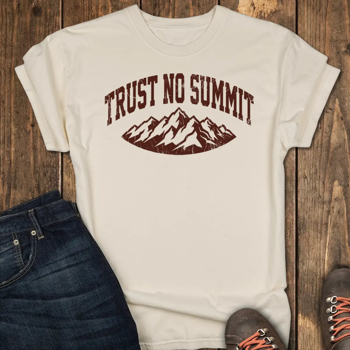 Trust No Summit Tee - Ivory