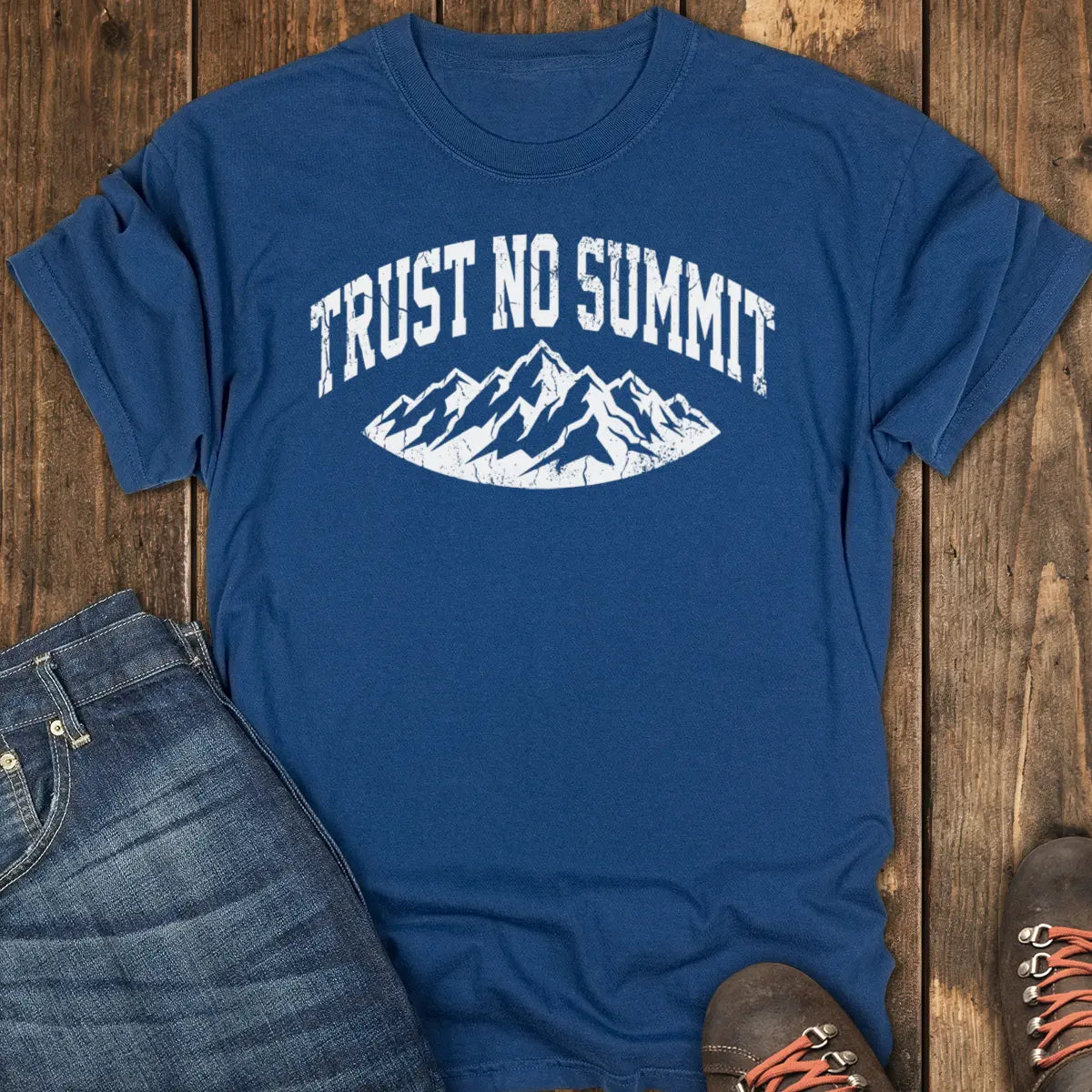 Trust No Summit Tee - Navy