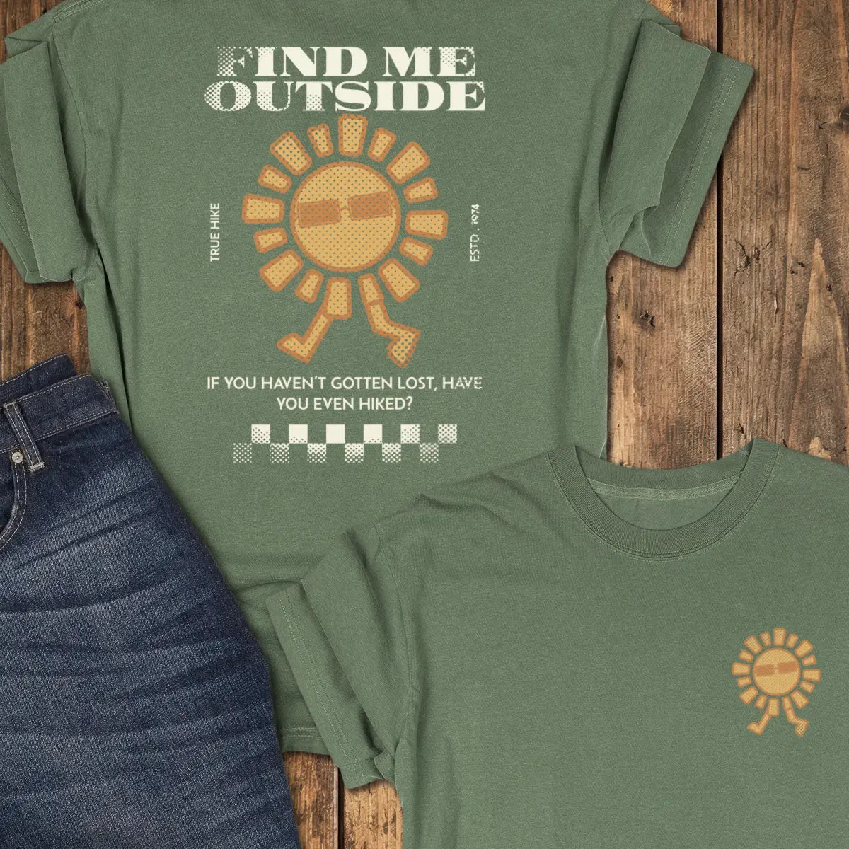 Try Harder Tee - Moss