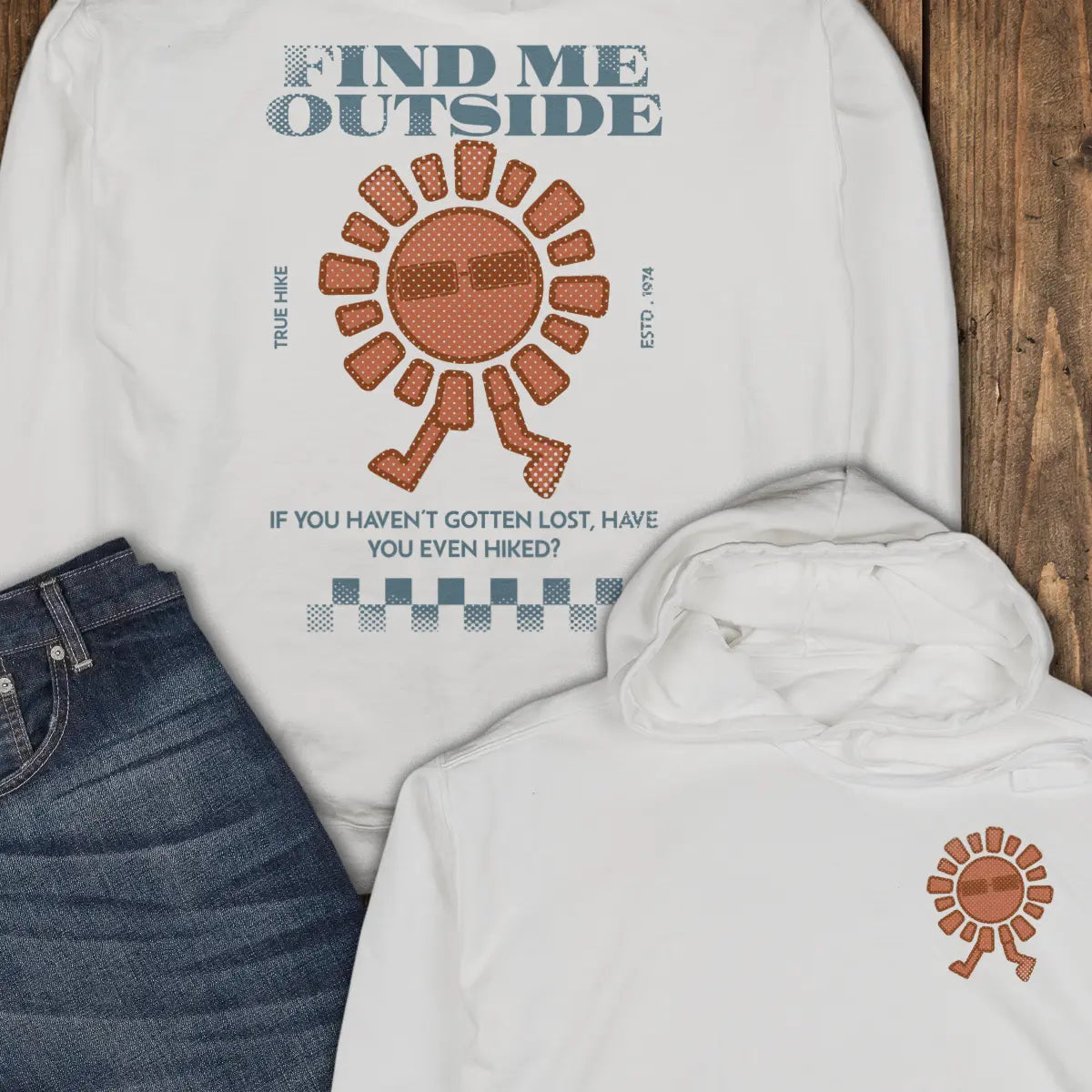 Try Harder Hoodie - White