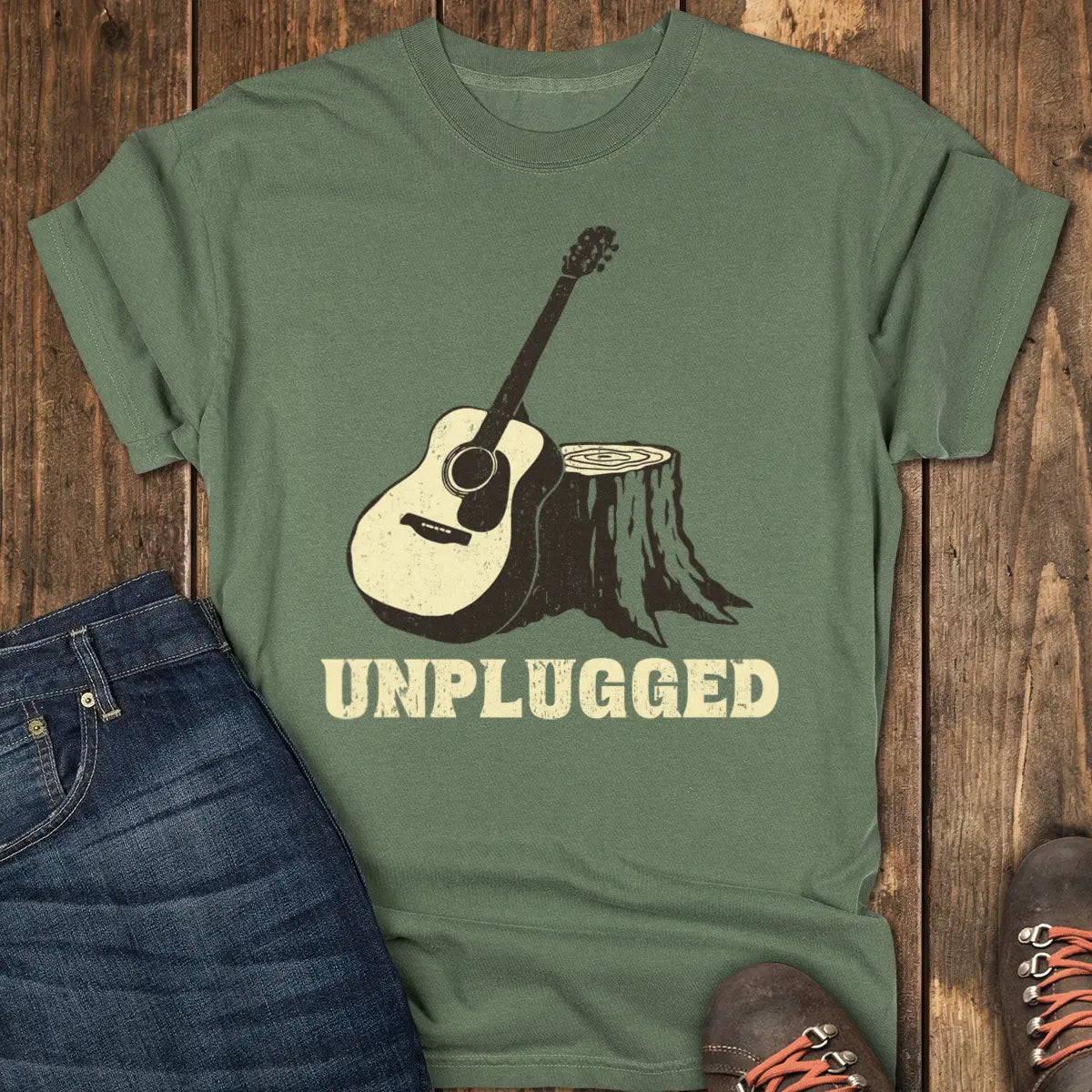 Unplugged Tee Tee - Moss