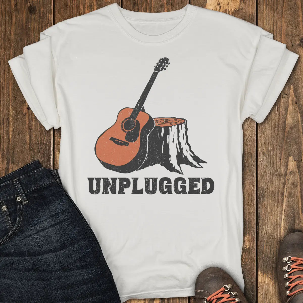 Unplugged Tee Tee - White