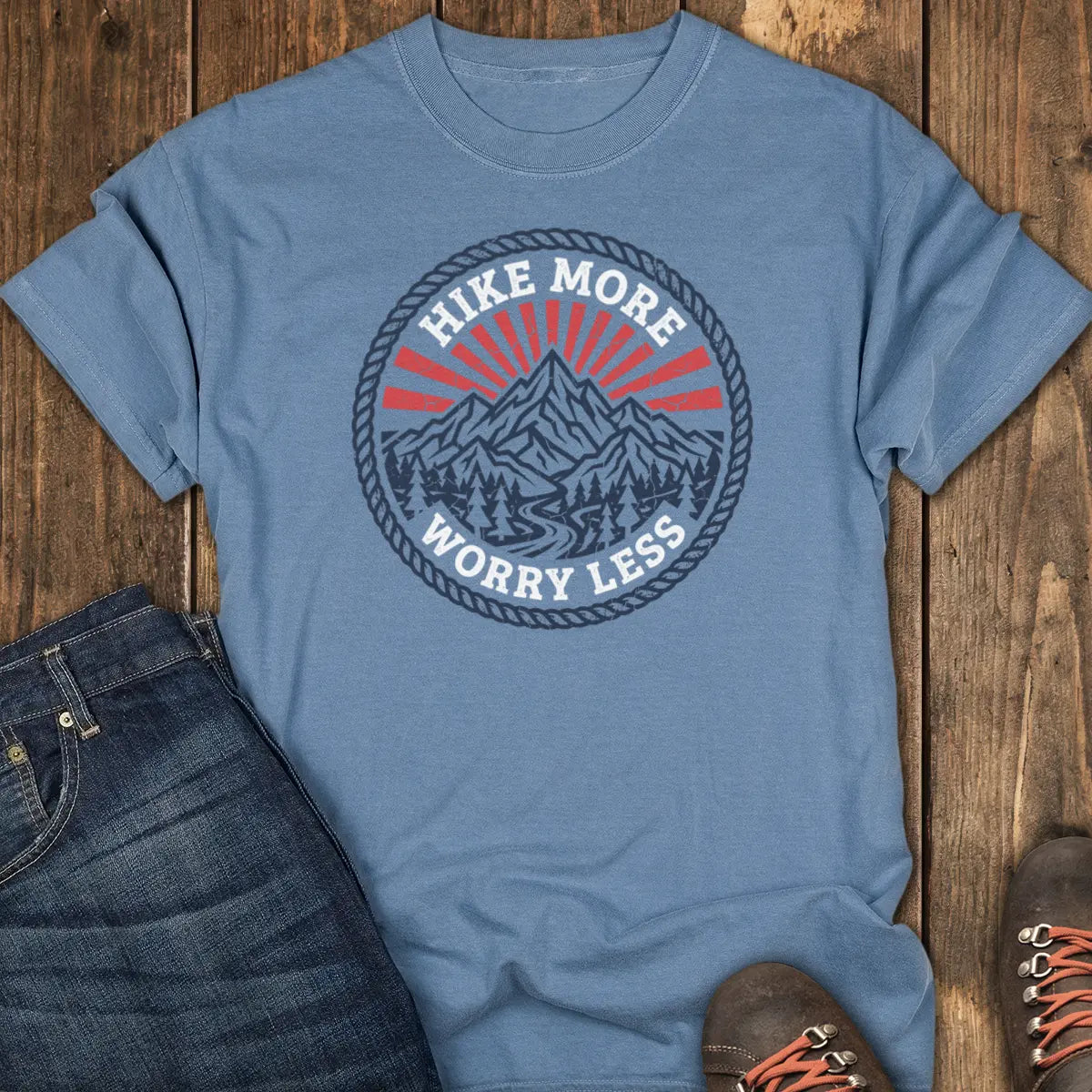 Unwind Tee - Blue Jean