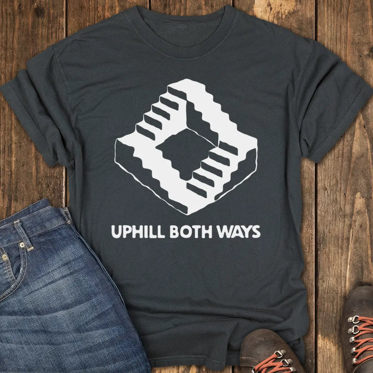 Uphill Both Ways Tee Tee - Black