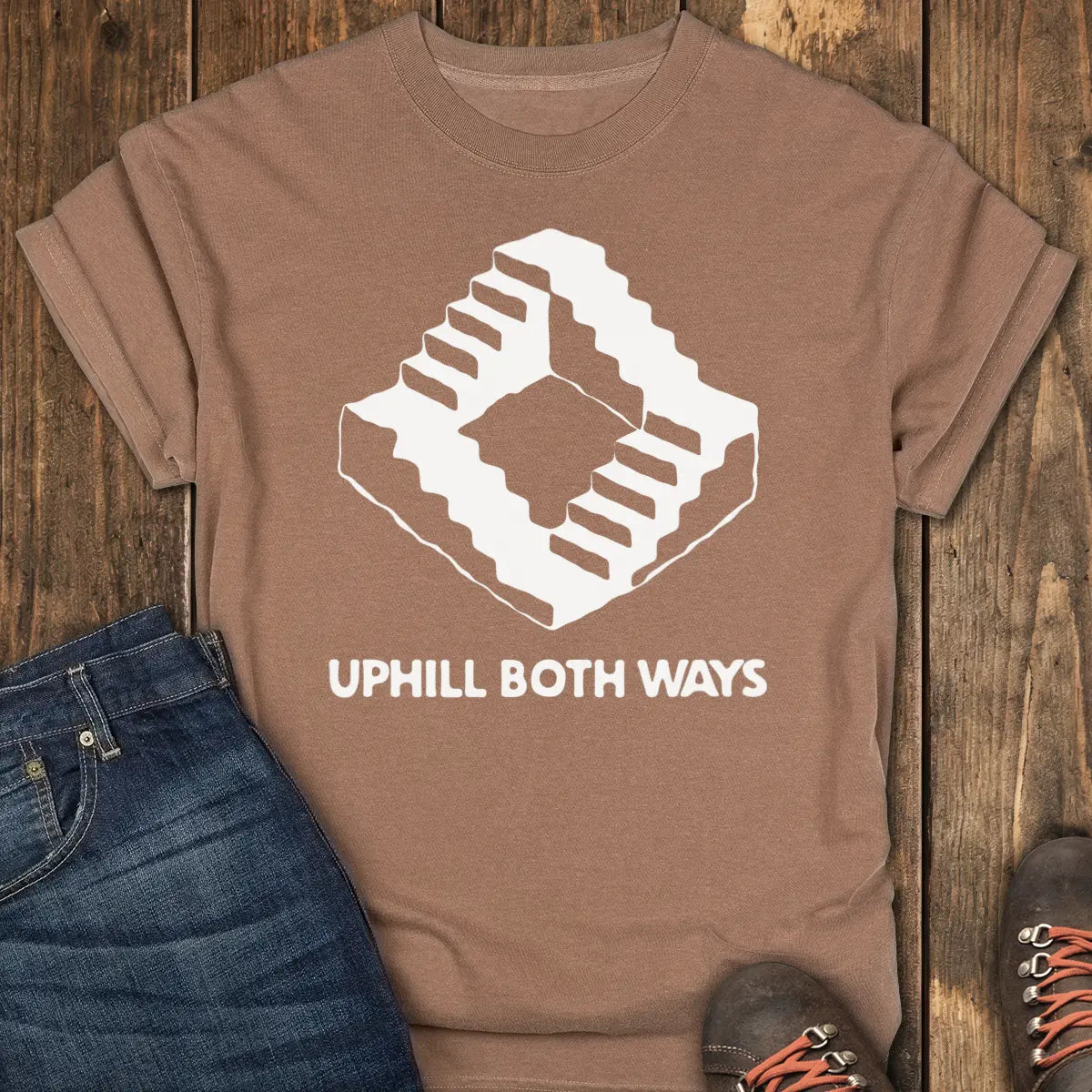 Uphill Both Ways Tee Tee - Espresso