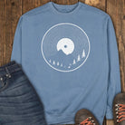 Vinyl Sunset Sweatshirt - Blue Jean