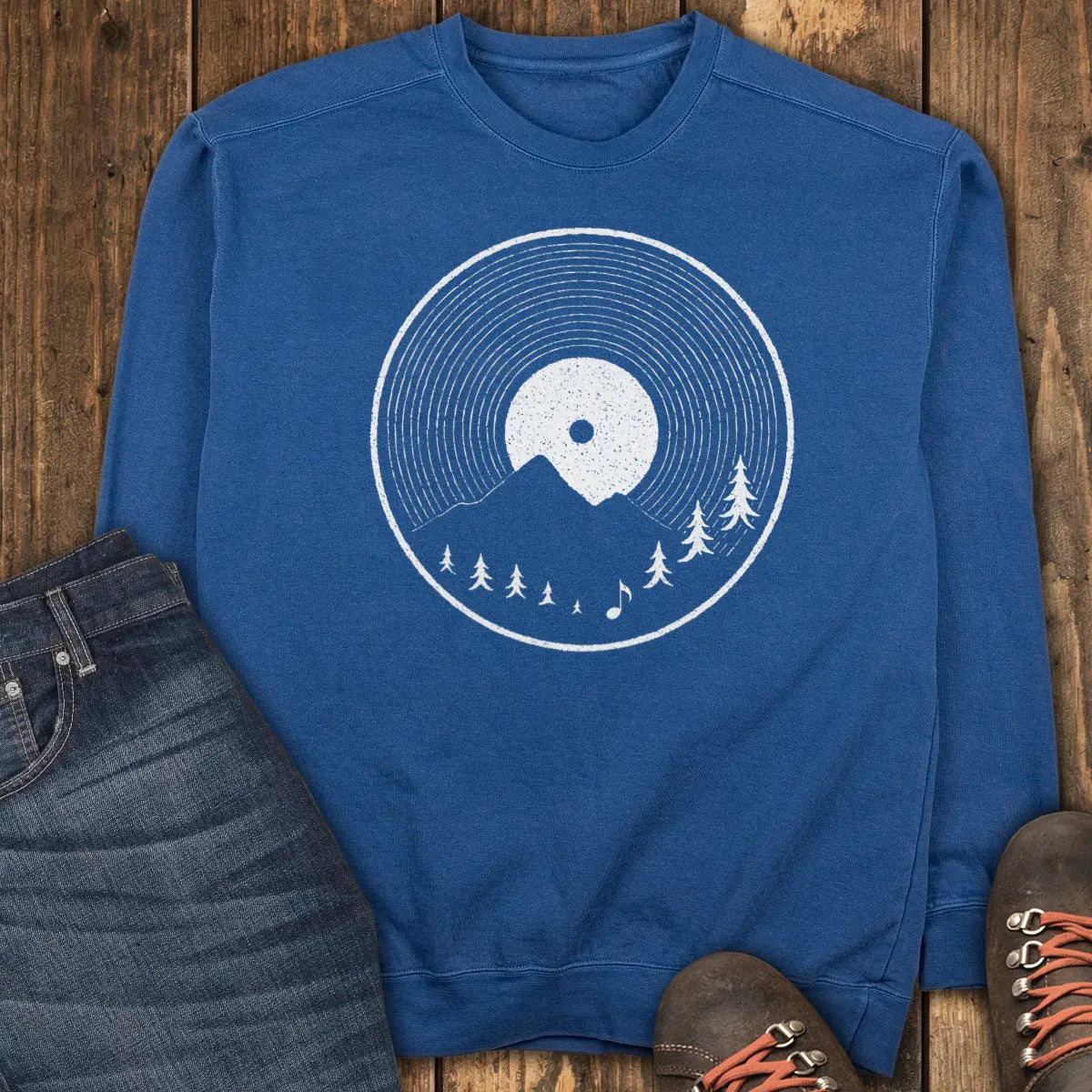 Vinyl Sunset Sweatshirt - True Navy