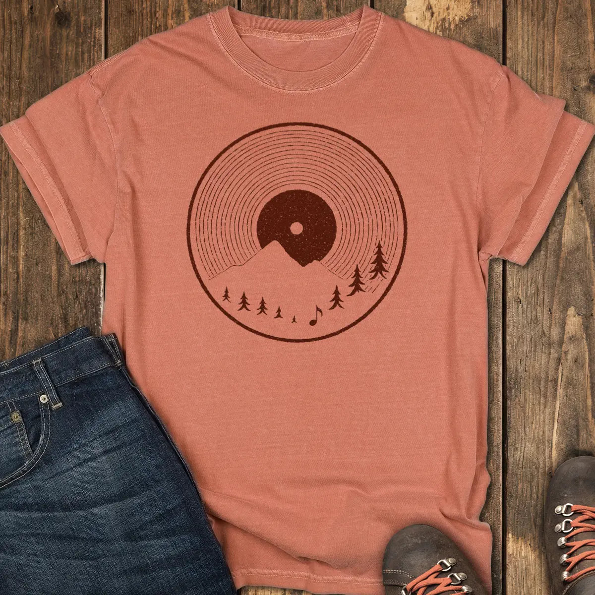 Vinyl Sunset Tee - Yam