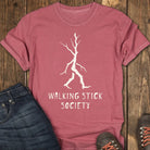 Walking Stick Society Tee - Crimson