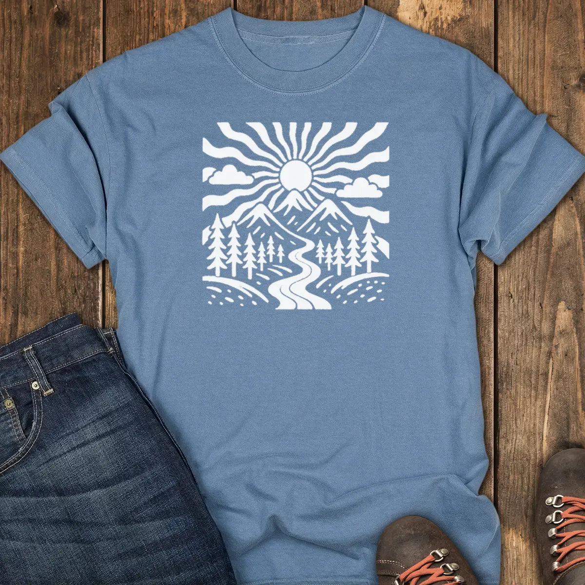 Wanderlight Tee - Blue Jean