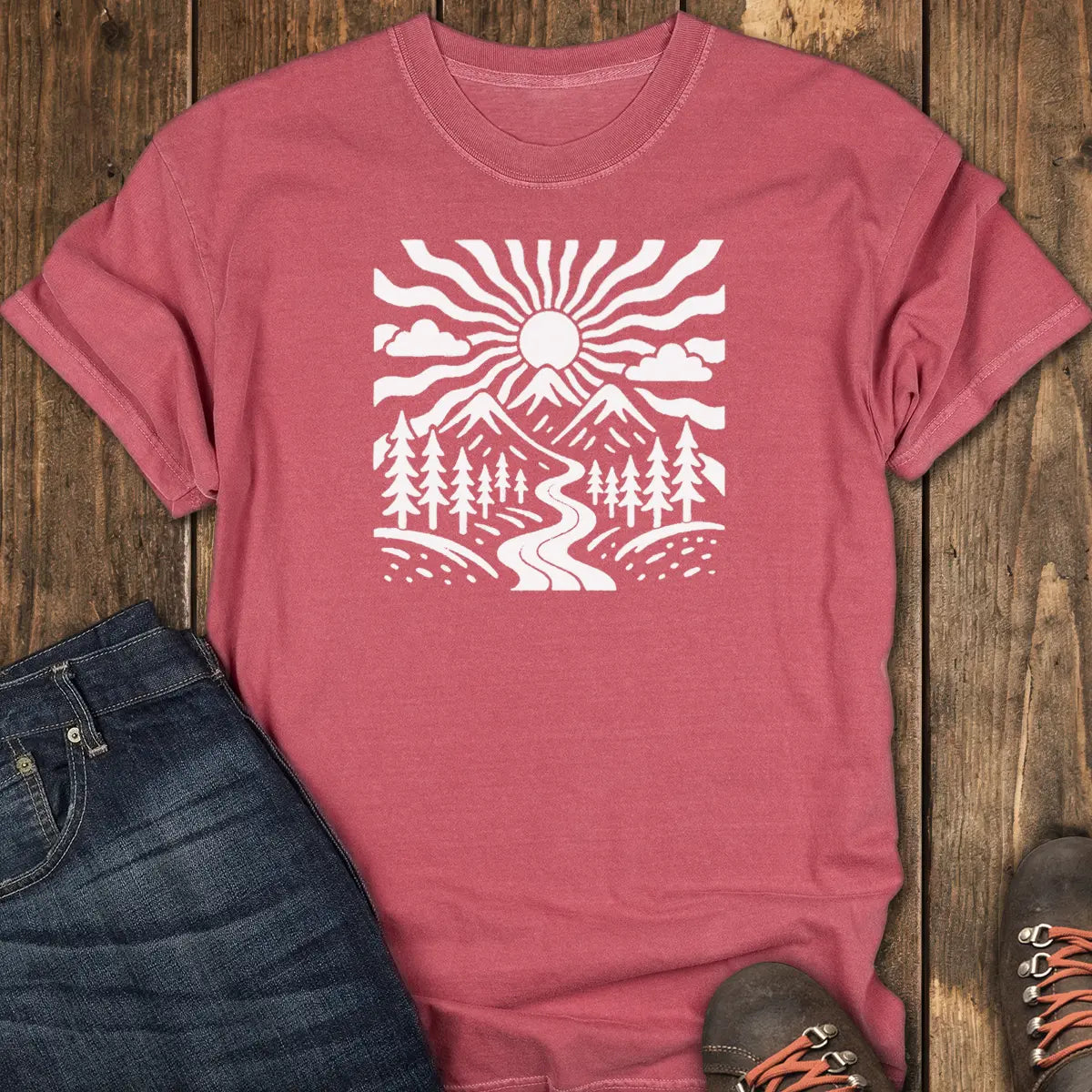 Wanderlight Tee - Crimson