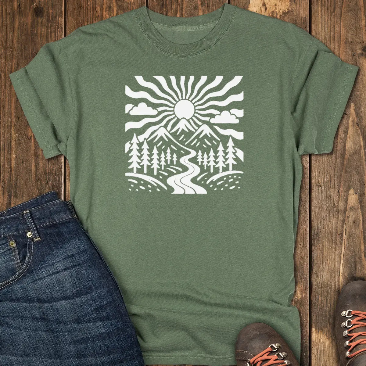 Wanderlight Tee - Moss